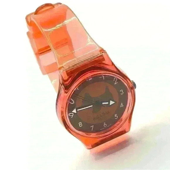 AGATHA Paris Scottie Clear Orange Silicone Watch - Picture 7 of 7